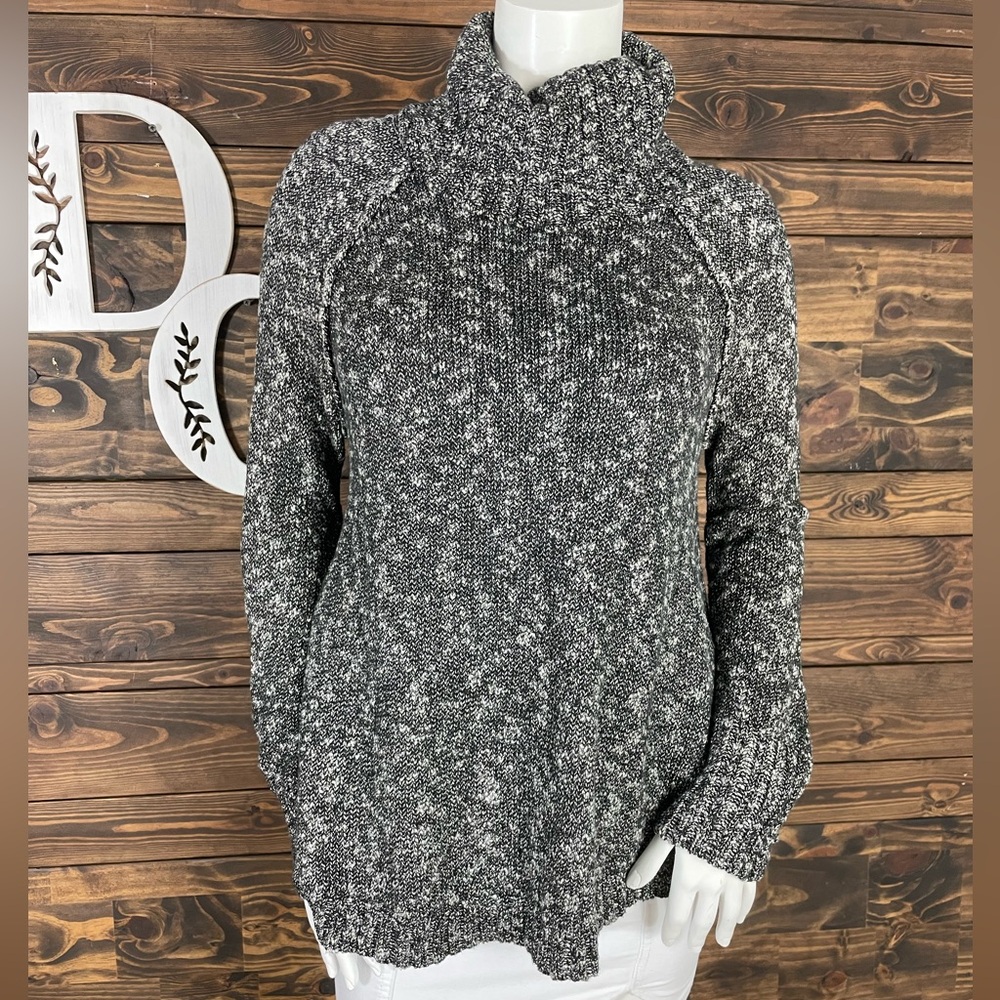 Lucky Brand | Marled‎ Oreo Knit Oversized Swing Sweater Cowl Neckline